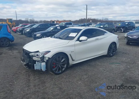 2018 Infiniti Q60 3.0T Red Sport 400 from USA, damaged, VIN JN1FV7EL9JM631222